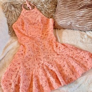 NWT BCBG Basanti flared, halter dress